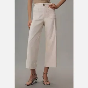 Anthropologie The Colette Cropped Wide-Leg Pants by Maeve thumbnail 2