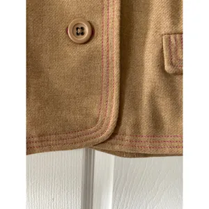 Gap Women's Wool Coat‎ Short Waist Jacket Size XL Camel Khaki/Tan thumbnail 5
