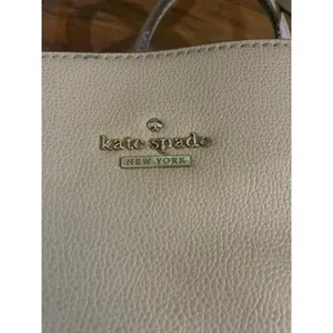 KATE SPADE Patterson Drive Geraldine Bag MINIMALIST Beige Leather Tote Purse thumbnail 2