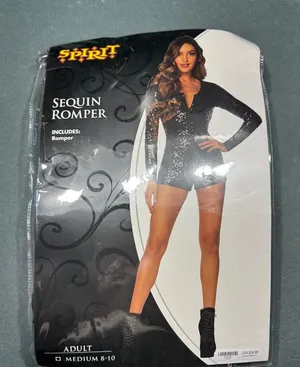 Spirit Halloween MEDIUM SEQUIN ROMPER thumbnail 1