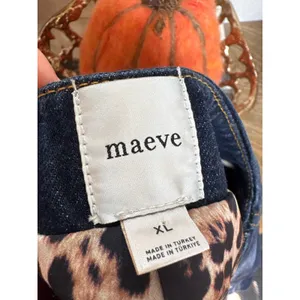 MAEVE Oversized Denim Jacket in Denim Medium Blue Size XL thumbnail 9