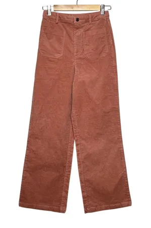 Anniewear Wide Leg Pants Small Clay Pink Utility High Rise Straight Leg Casual thumbnail 1