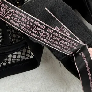 Victorias Secret Very Sexy Low Cut Demi Bra Black Fishnet Mesh XL 521276-QB4 NEW thumbnail 7