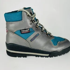Merrell Air Cushion Thinsulate Mid Hiking Boots Shoes Trail Grey Blue Women 9 thumbnail 6
