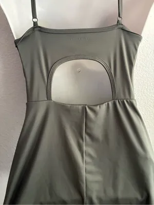 Aeropostale Flex Scoop-Neck Tennis Dress Olive L thumbnail 6