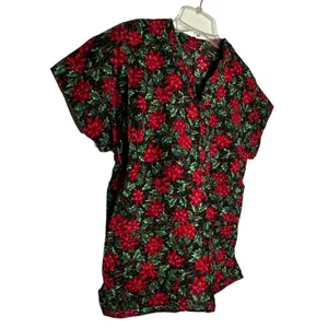 Christmas Scrub Shirt‎ Red Size M thumbnail 2