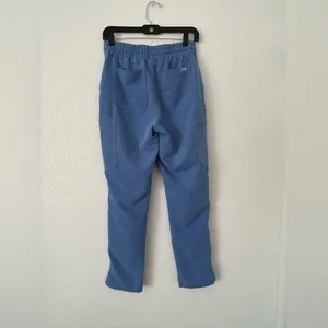 FIGS High Waisted Yola Skinny Scrub Pants in capri blue sz small thumbnail 12