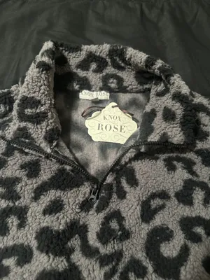 Cheetah Print Faux Fur Sweater thumbnail 7