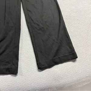 Loft Black Pull On Wide Leg Slacks Dress Pants Size XSmall EUC thumbnail 2
