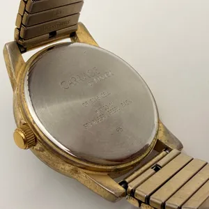 Elegant Vintage Carriage by Timex Women's Gold-Tone Watch Working New Battery thumbnail 4