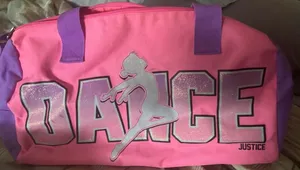 Justice Pink Dance Duffel Bag – Great Condition! thumbnail 2