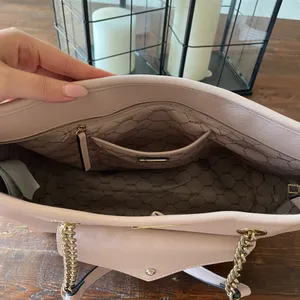 ALDO Blush Pink Faux Leather Chain Tote Bag thumbnail 3