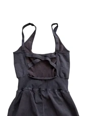 FREE PEOPLE Movement Gray Black Active Romper Size M/L thumbnail 3