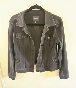 Liverpool Los Angeles Black Denim Jacket Women's Size Small thumbnail 1