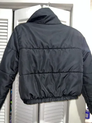 Wild Fable XS/S Black Puffer Jacket with Pink Lining cropped thumbnail 5
