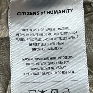 Citizens‎ of Humanity Gaucho Wide Leg Jeans 31 Ponytail Tan Button Fly Retro USA thumbnail 13