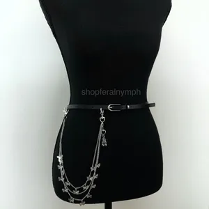 Vintage Y2K Gummy Bear Butterfly Chain Belt, Fits 33–36 Inches, X7GA1195 thumbnail 4