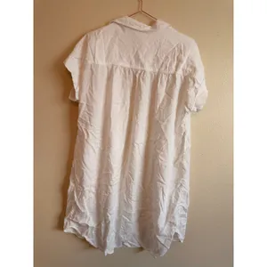 Cloth‎ & Stone Shirt Dress Women Medium White Tencel Relaxed Button Down Casual thumbnail 7