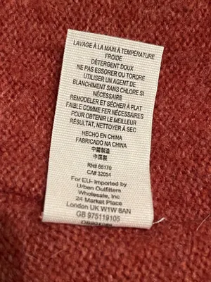 Free People Sweater Oversized Knit V-Neck. Size L thumbnail 12