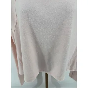 Free People Cozy Time Funnel Slouchy Top Baby Pink Barbie We The Free Size XS thumbnail 8