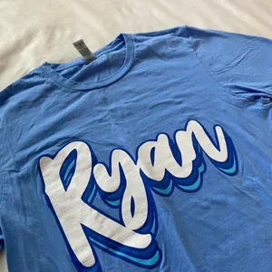 University of Notre Dame blue and white Ryan Hall shirt thumbnail 4