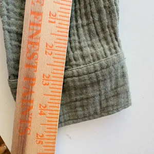Maeve by Anthropologie‎ Olive Green Gauze Ruffle Tunic Dress Shirt Size 2 thumbnail 9