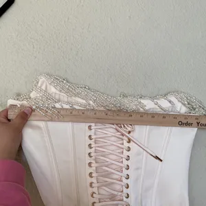 House of CB 'Nalita'‎ Vintage Cream Embellished Strapless Midi Dress NWOT Size M thumbnail 10