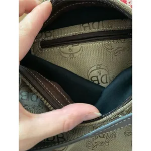 DOONEY & BOURKE Donegal Crest Tan Logo Leather Strap Jacquard vintage thumbnail 4