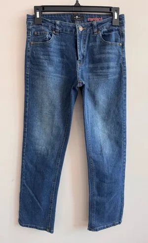 7 For All Mankind Standard Jeans Women’s 12 Blue Bootcut Stretch Denim thumbnail 1