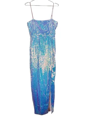 NBD NWT Revolve Amethyst Iridescent Sequin Gown Formal Column Maxi Dress Small thumbnail 2