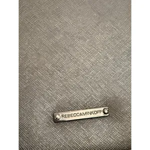 Rebecca Minkoff Avery Crossbody Bag Black Saffiano Leather‎ Gunmetal Chain OS thumbnail 8
