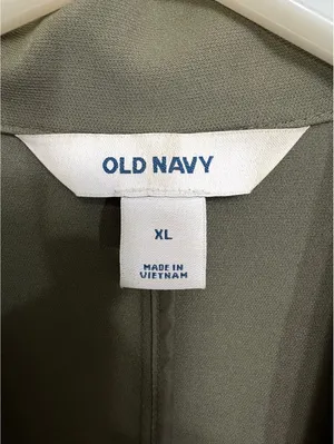 Old Navy XL Olive Green Stretch Blazer Jacket Women’s thumbnail 6