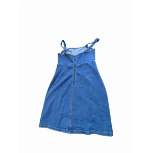 Hollister California Women Blue Denim Jean Sleeveless Dress XS Summer Denim thumbnail 4