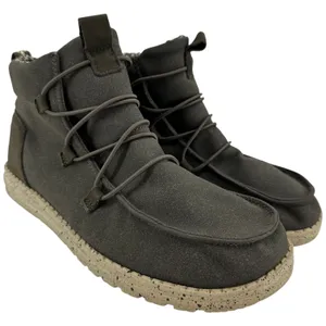 Hey Dude Lea Shoes High Top Pull On Drawcord Laces Lightweight Coffee 10 thumbnail 2