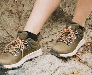 Forsake Thatcher waterproof leather lowtop hiking shoes size 7 lace up stone thumbnail 1