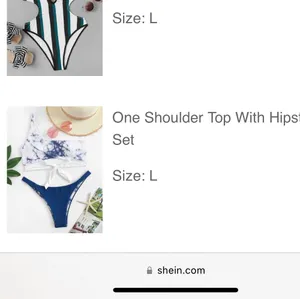 SheIn REVERSIBLE BLUE TYE DYE BIKINI thumbnail 2