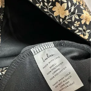 Lulus The Way to Love Dark Floral Print Ruffled Maxi Dress Sz XL Romantic Event thumbnail 15