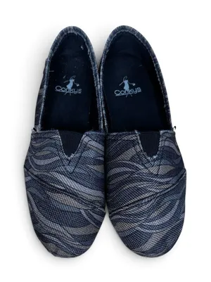 Corky Women's Slip-On Wavy Print Casual Flats Size 9 thumbnail 1