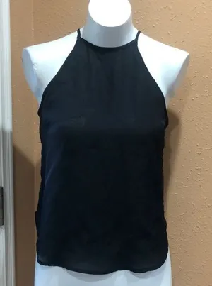 Abercrombie and Fitch black sleeveless top thumbnail 1