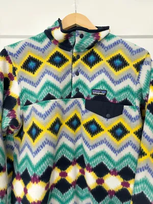 Patagonia Synchilla Snap T Pullover Sweatshirt in Timber Twist thumbnail 5