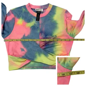 Beach Riot Marley Crop Top - Rainbow Tie Dye - Medium thumbnail 6