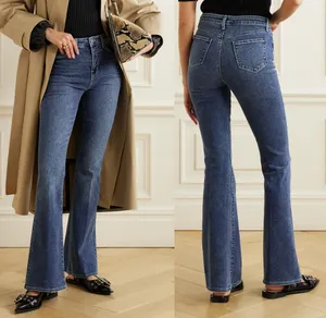 NWOT L’AGENCE Marty Mid-Rise Flared Jeans Slim Fit Acid Wash Blue Womens Size 23 thumbnail 2