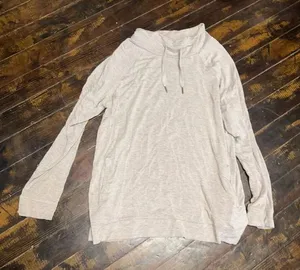 Ugg beige cowl neck cozy loungewear pullover sweatshirt thumbnail 1