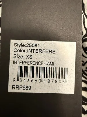 OneTeaspoon Interference Zebra Print Peplum Cami Tank NWT XS Y2K thumbnail 8