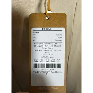 OGL Move Beige Wide Leg Pants Pull On Stretch Trousers Size Small S NWT thumbnail 6
