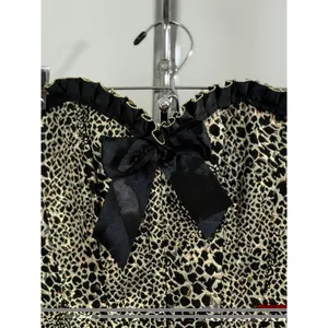 Women’s Animal Print Steampunk Corset Waist Training Burlesque Gothic Bustier M thumbnail 4