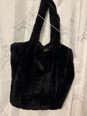 Victoria's Secret fur purse large inside casual or western wear.tote thumbnail 1