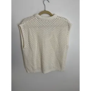 Pistola Beck Open Knit Cream Sweater Size Small thumbnail 8