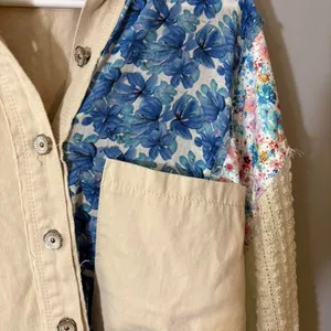 NWOT POL patchwork shacket‎ thumbnail 2