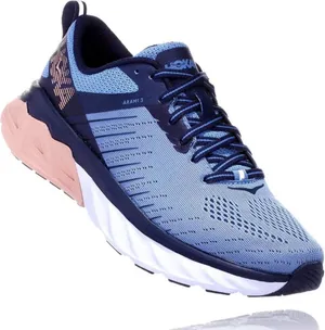 Hoka Arahi 3 Blue Navy Pink Women's Running Shoe thumbnail 1